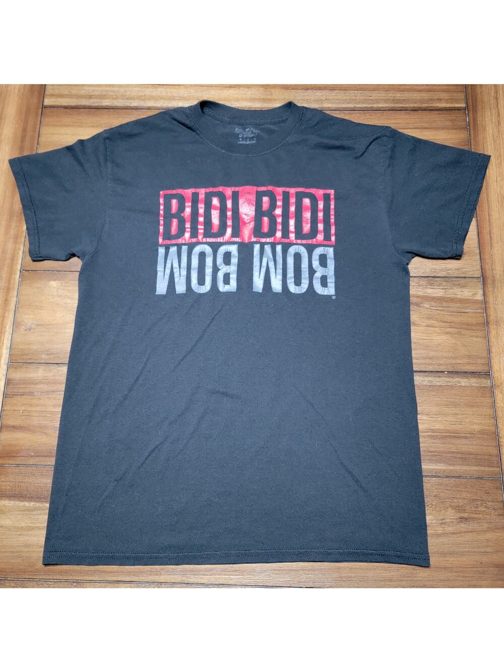 Selena Y Los Dinos Black Unisex Tee (Gildan) "Bidi Bidi Bom Bom" - Size Medium